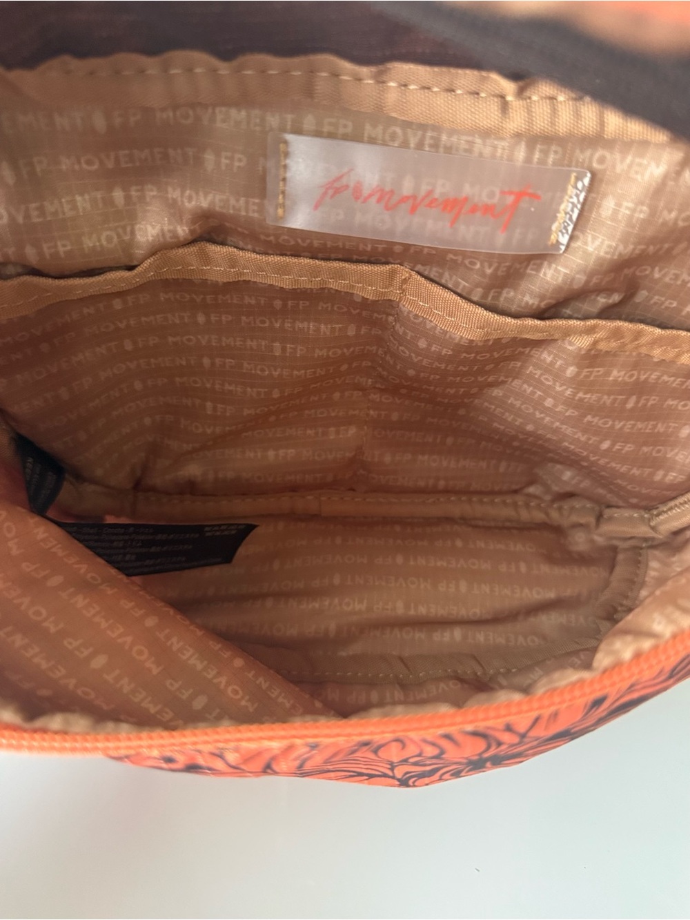 Free People Movement Brown and orange Floral Happy Packer Sling Bag - Picture 10 of 13
